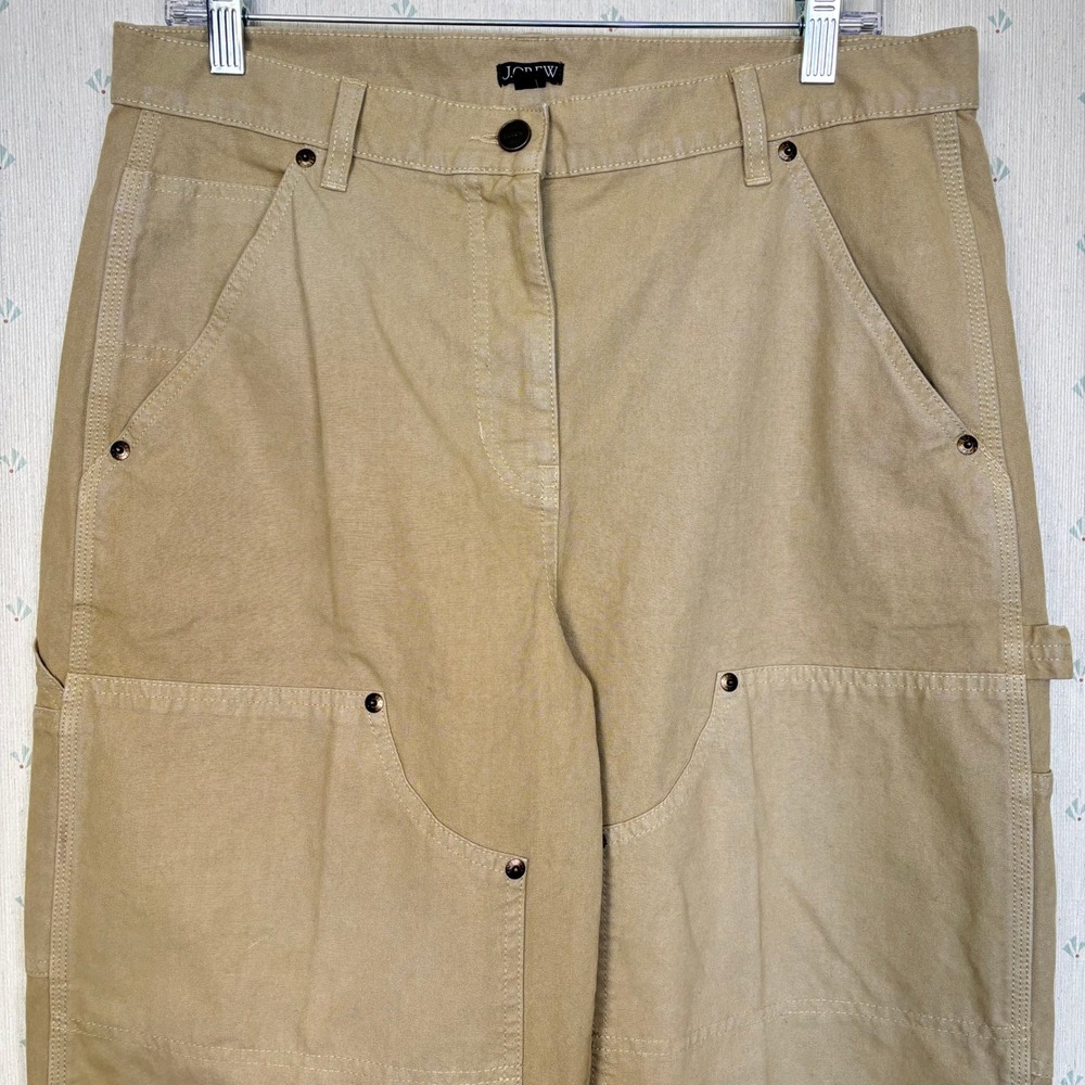 J Crew Slant Pocket Hammer Loop Painter Pants 29 Khaki Utility Minimal Neutral - Picture 6 of 16